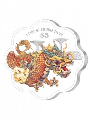 Singapore 2024 - Year of Dragon Ag999 1oz Proof Coloured