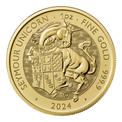Great Britain 2024 - The Royal Tudor Beasts - Seymour Unicorn Au999.9 1 oz BU (z defektami)
