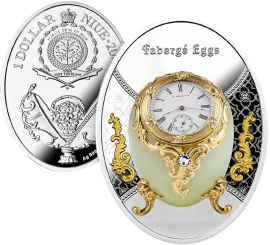 Niue 2023 - Egg With Watch Ag999 16,81 g