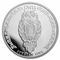 Republic of Chad 2024 - Owls - Stygian Owl Ag999 1 oz BU