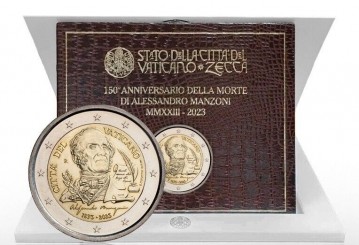 Vatican City 2 euro 2023 - 50th Anniversary of the death of Alessandro Manzoni BU FDC