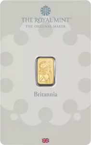 Gold bar Au999.9 The Royal Mint - Britannia 1g
