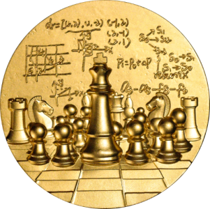 Cameroon 2024 - International Chess Coin Ag 999 2oz Gold Gilded