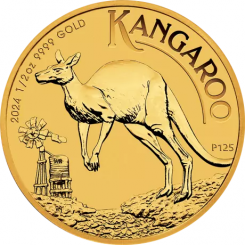 Australia 2024 - Kangaroo Au999.9 1/2 oz BU