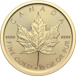 Canada 2024 - Maple Leaf Au999.9 1/2oz BU