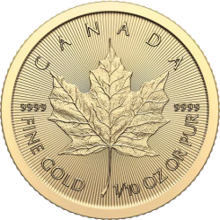 Canada 2024 - Maple Leaf Au999.9 1/10oz BU