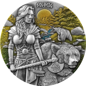 Valkyries: Solveig 2oz Silver BU UHR