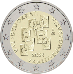 Finland 2024 2 euro - Elections as the basis of democracy - Proof