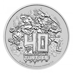 Tuvalu 2024 - Teenage Mutant Ninja Trutles - Ag999.9 1 oz BU