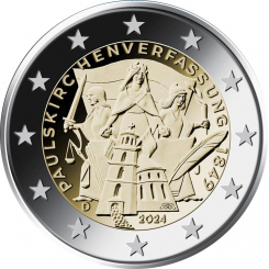 Germany 2 Euro 2024 - 175th Anniversary of the Constitution of St. Paul's Church, A
