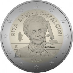 Italy 2 euro 2024 - Rita Levi-Montalcini, Nobel Prize in Medicine UNC