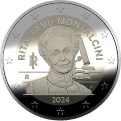 Italy 2 euro 2024 - Rita Levi-Montalcini, Nobel Prize in Medicine Proof