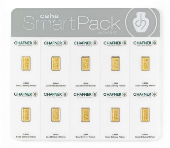 Gold bar Au999.9 Hafner Smartpack - 10x2g