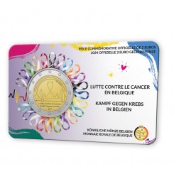 Belgium 2 euro 2024 - Fight against cancer BU in CC FR