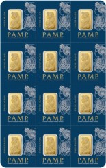 Gold bar Au999.9 PAMP Multigram - 12x1g