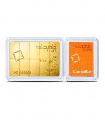 Gold bar Au999.9 Valcambi - 10x1/10 oz CombiBar (Multicard)