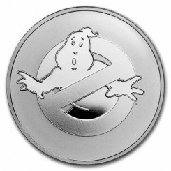 Niue 2024-40th Ann.Ghostbusters - Logo Ag999 1oz BU