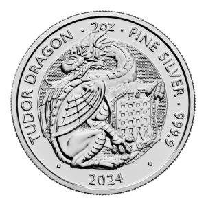 Great Britain 2024-Tudor Beasts Dragon Ag999 2oz