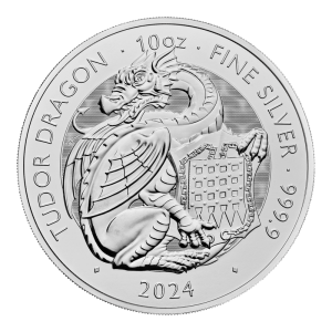 Great Britain 2024-Tudor Beasts Dragon Ag999 10 oz