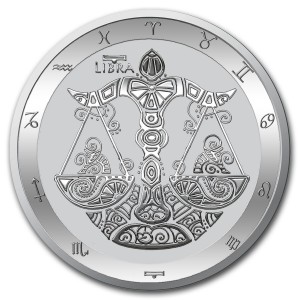 Tokelau 2024 - Zodiac Libra Ag999 1oz BU