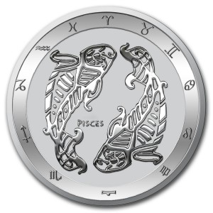 Tokelau 2024 - Zodiac Pisces Ag999 1oz BU