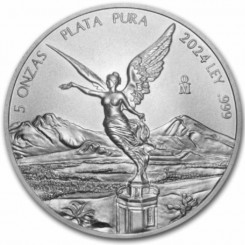 Mexico 2024 - Libertad Ag999 5oz BU