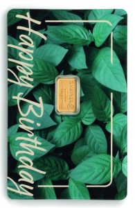 Gold bar Au999.9 Hafner Happy Birthday 1g