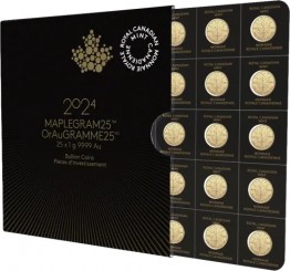 Canada 2024 - 25 Gram Maplegram Au999.9