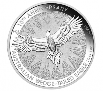 Australia 2024 -10th Anniversary- Wedge Tailed Eagle Ag999.9 3 oz Proof