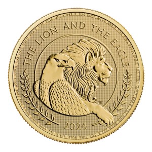 Great Britain 2024 - The British Lion and American Eagle Au999.9 1 oz BU