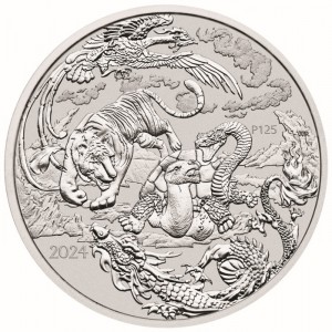 Australia 2024 - Chinese Myths and Legends - Four Guardians Ag999.9 1oz BU