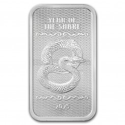 Silver bar - 2025 Snake Ag999 5 oz - damaged