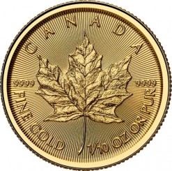 Canada 2025 - Maple Leaf Au999.9 1/10oz BU