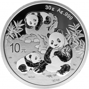 China 2025 - Panda Ag999 30g BU