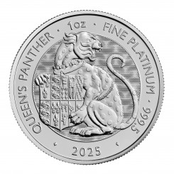 Great Britain 2025- Tudor Beasts-The Queen’s Panther Pt999.5 1oz