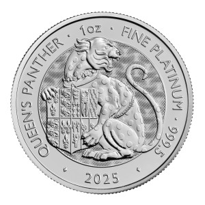 Great Britain 2025- Tudor Beasts-The Queen’s Panther Pt999.5 1oz