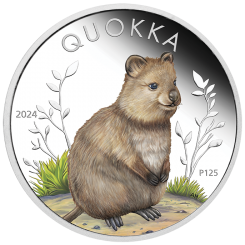 Australia 2024 - Quokka Ag999.9 1 oz proof coloure