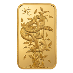 Gold bar-PAMP Lunar Snake Bar Au999.9 1 oz