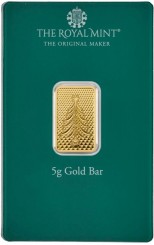 Gold bar Au999.9 Royal Mint - Christmas Bars 5g