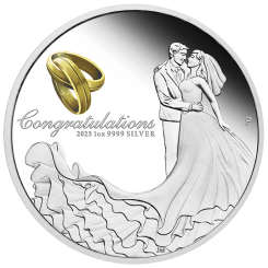 Australia 2025 - Wedding Ag999.9 1oz Proof Coloured