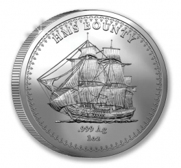 Pitcairn Islands 2025 - HMS Bounty Ag999 1 oz BU