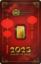 Germania Mint - 1g Au999.9 Minted Bar - Chinese Year of the Snake