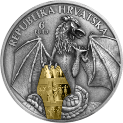 2024 Trsat Dragon 6 Euro 2 oz Silver BU