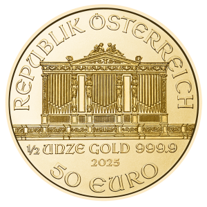 Austria 2025 - Wiener Philharmoniker Au999.9 1/2oz BU