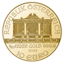 Austria 2025 - Wiener Philharmoniker Au999.9 1/10oz BU