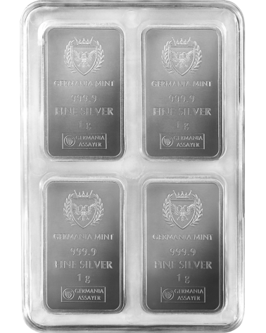 Germania Mint Silver MultiBar 100 x 1 g