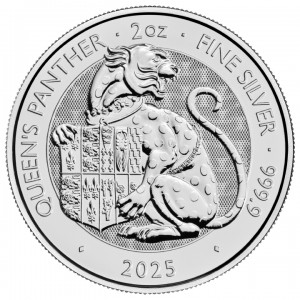 Great Britain 2025- Tudor Beasts-The Queen’s Panther Ag999.9 2 oz