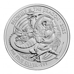 Great Britain 2025 - Myths & Legends- Beowulf & Dragon Ag999 1oz BU