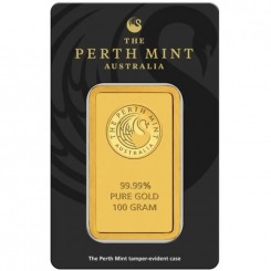 Złota sztabka Au999.9 The Perth Mint - Kangaroo 100g