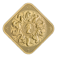 Gold bar Au999.9 - The Queen's Beast 1 oz